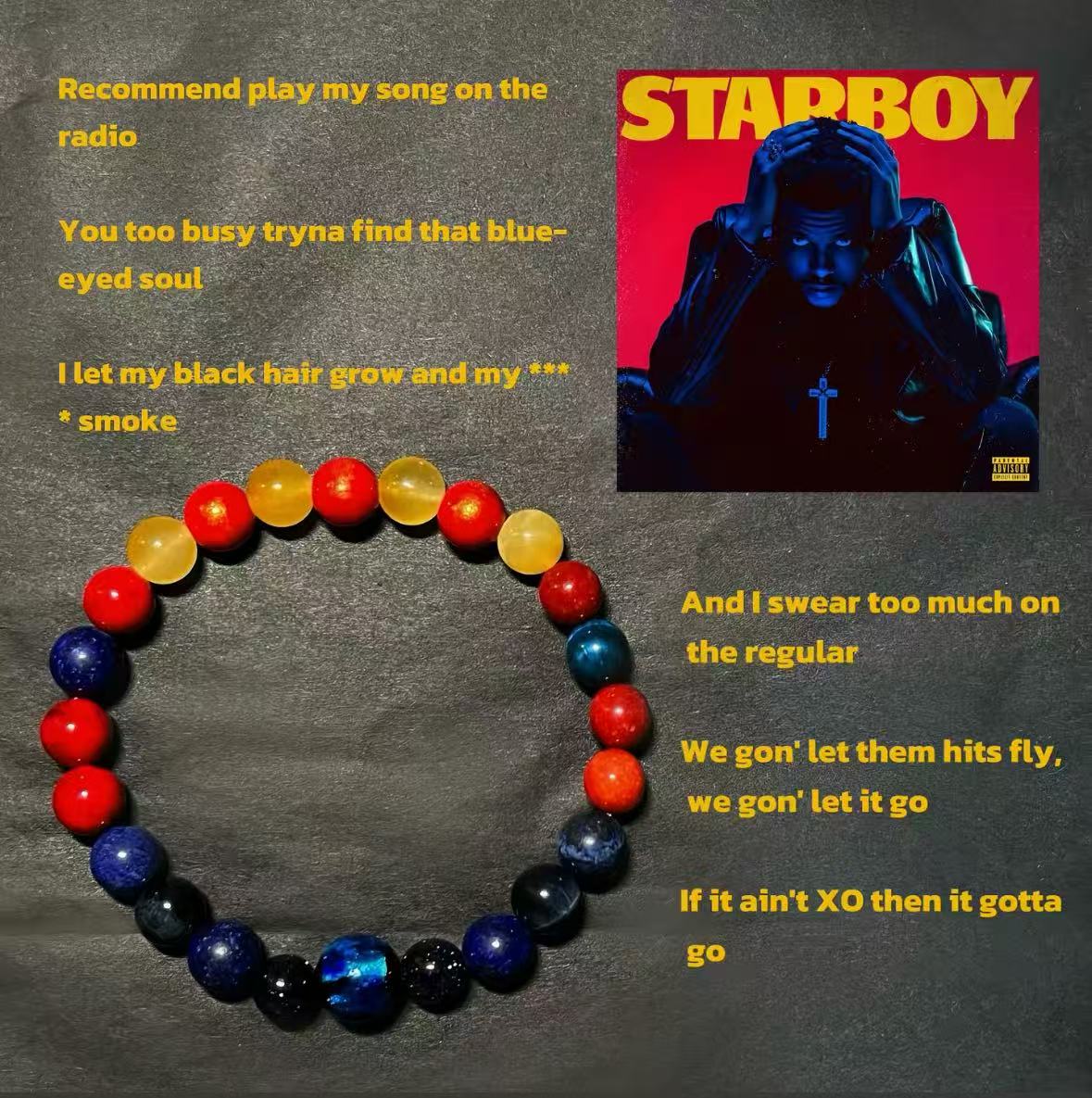 Starboy — The Weeknd Beaded Bracelet