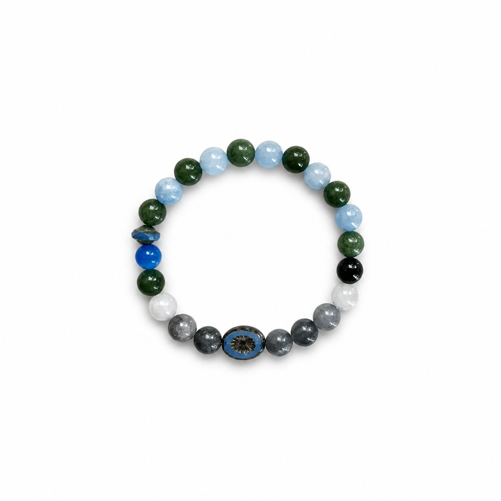 2014 Forest Hills Drive J Cole beaded bracelet on white background