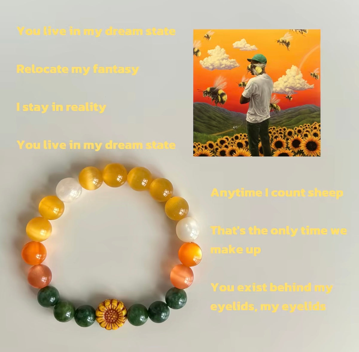 Flower Boy-Tyler The Creator Beaded bracelet