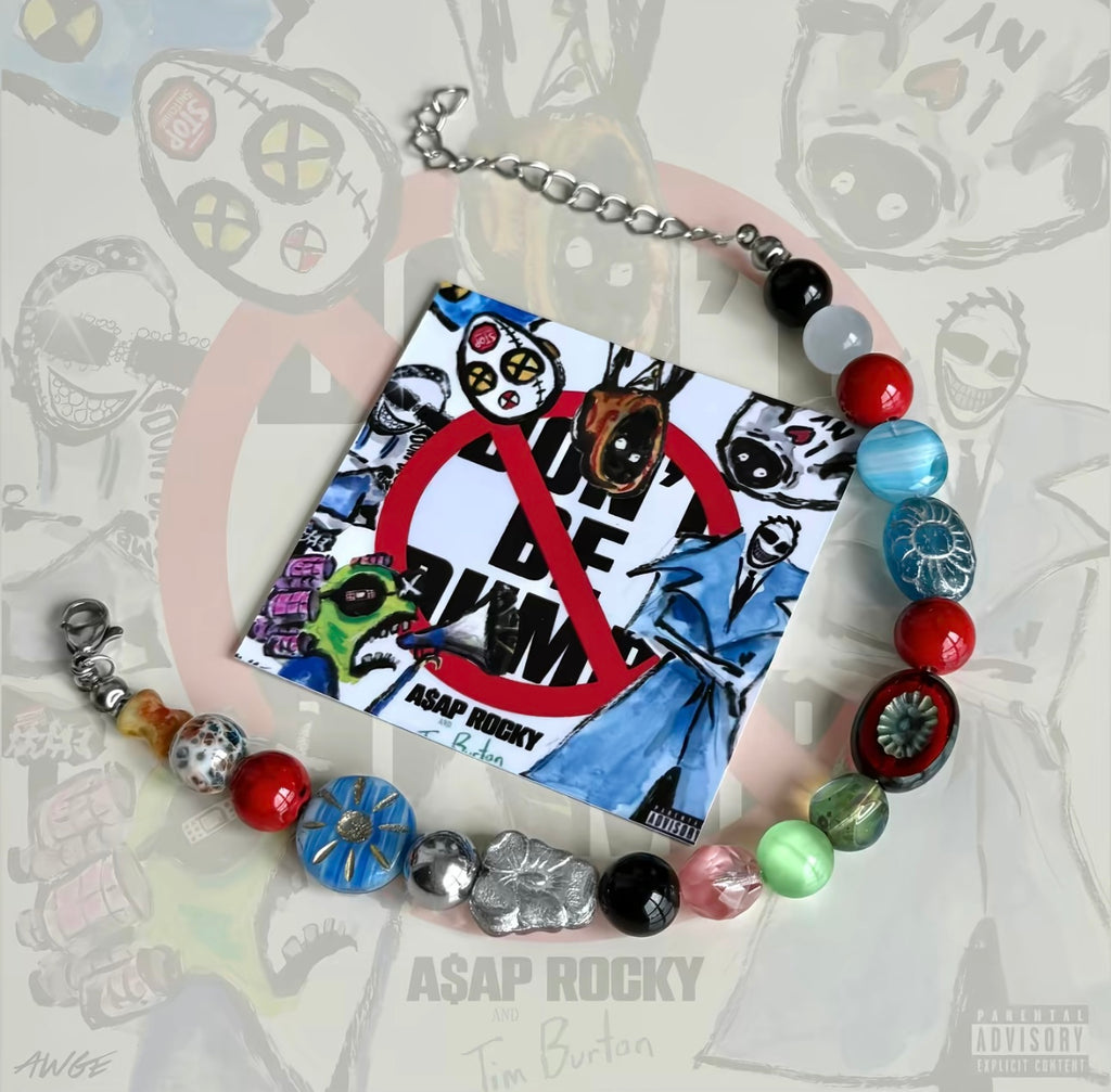 Don't Be Dumb — A$AP Rocky Beaded Bracelet