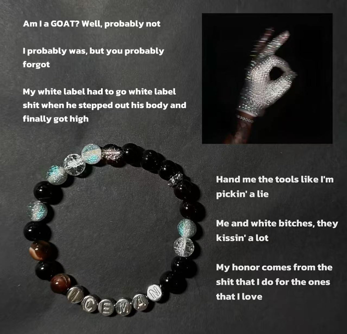 ICEMAN-Drake Beaded bracelet  SHABANG