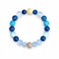 Call Me By Your Name blue beaded bracelet on white