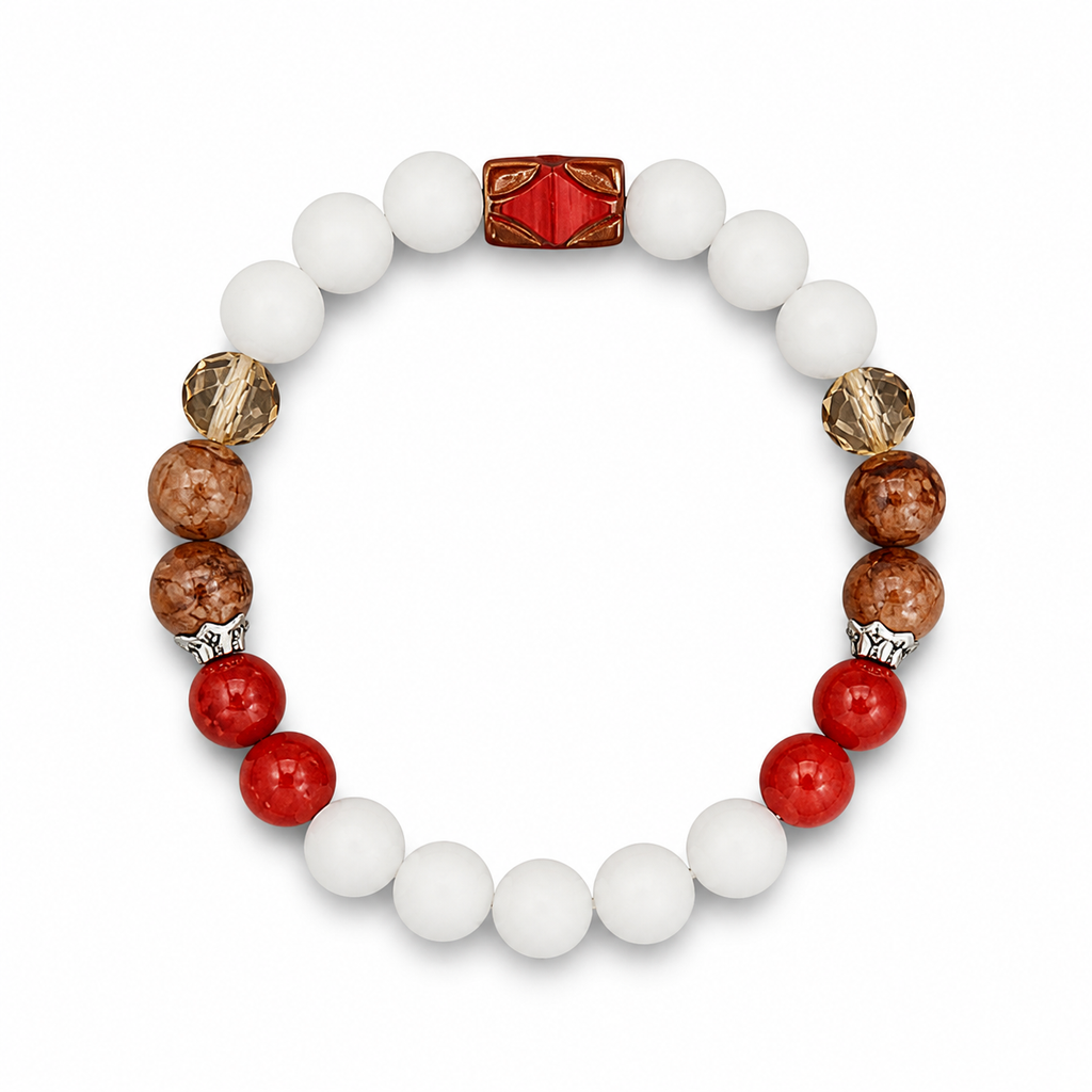 Don't Tap The Glass beaded bracelet on white background