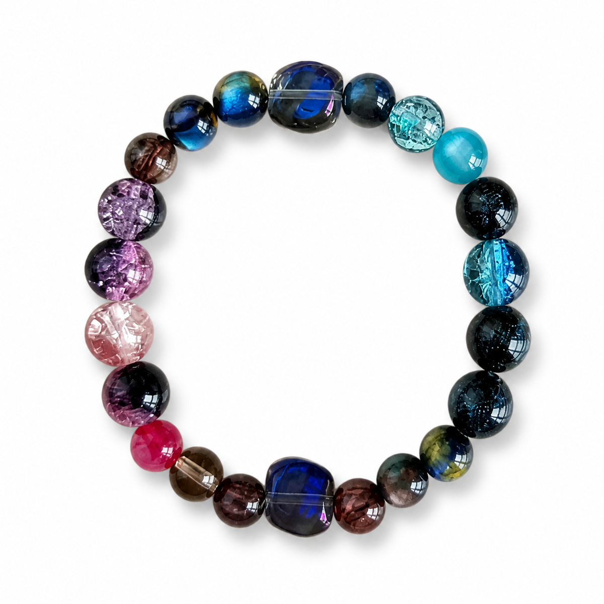O.S.T. beaded bracelet on white background