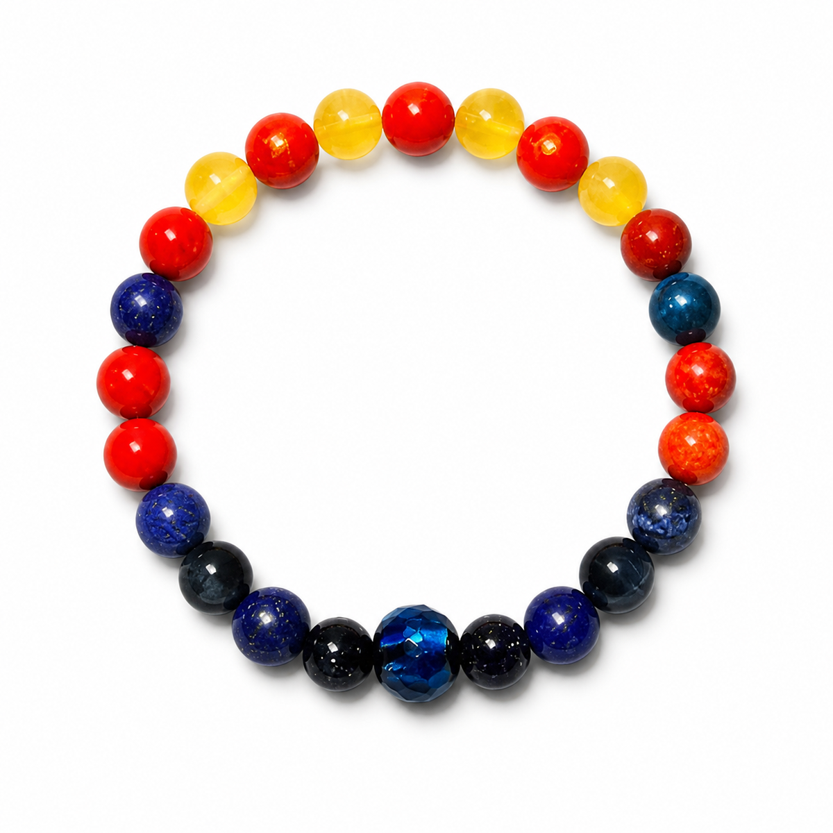 Starboy beaded bracelet on a white background
